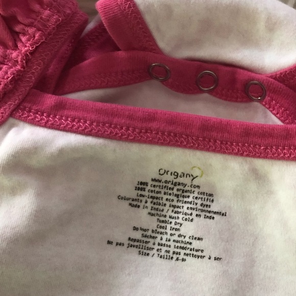 Origany 🌸 Organic Flutter Sleeve Patterned Onesie - Picture 5 of 6